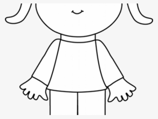 Little Girl Clipart Ghost - Outline Of A Cowboy
