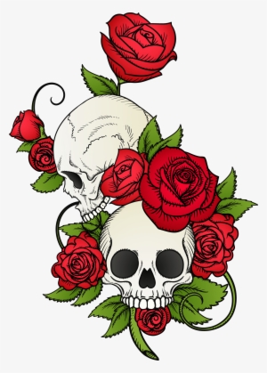 Tattoo Png - Skull And Rose Drawing