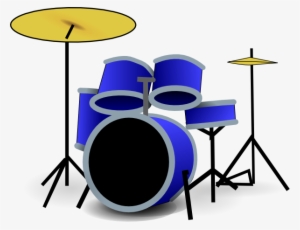 How To Set Use Blue Drum Set Clipart