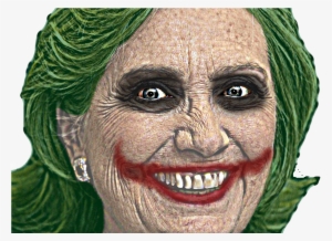 Hill The Joker - Transparent Hillary Clinton Face