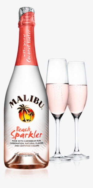 Malibu Peach Sparkler - Malibu Cocktails Rum Sparkler - 750 Ml