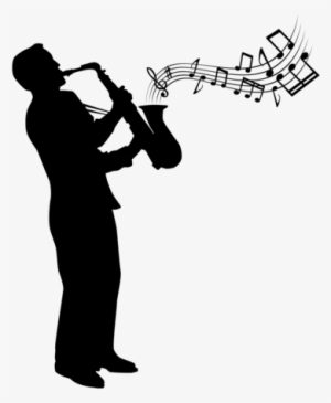Jazz Age - Man Playing Saxophone Silhouette