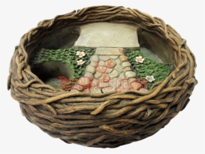 Bird Nest Fairy Garden Planter Display - Bird Nest