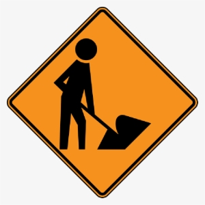 Under Construction Sign Png Picture Free - Road Work Sign