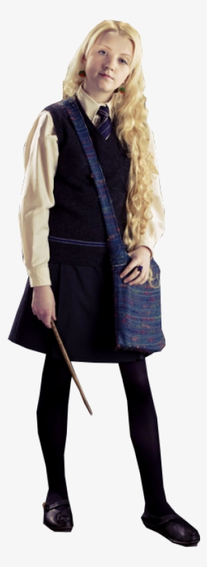 Luna With Magical Wand Png Image - Harry Potter Luna Lovegood Png