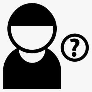 User With Question Mark Round Button Vector - User Question Mark Png