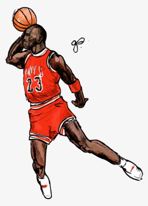 Jordan Dunk Png Png Freeuse - Drawings Of Michael Jordan Transparent PNG - 600x800 Free Download on NicePNG