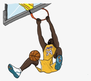 Graphic Free Murphy Miranda Shaquille O Neal Illustration - Nba Player Dunking Png