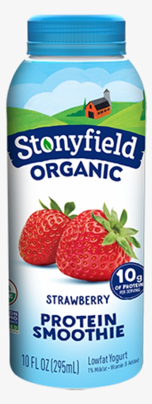 Low Fat Strawberry Smoothies - Stonyfield Drinkable Yogurt