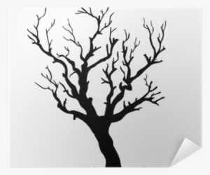 Vector Black Silhouette Of A Bare Tree Poster • Pixers® - Bare Trees