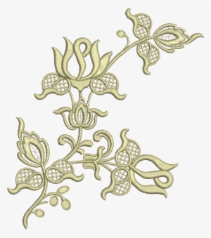 Sue Box Creations Embroidery Designs 16 Flower Applique - Floral Embroidery Png