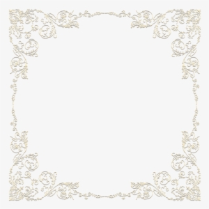 Ornate White Frame