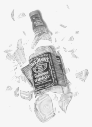Broken Jack Daniels Bottle