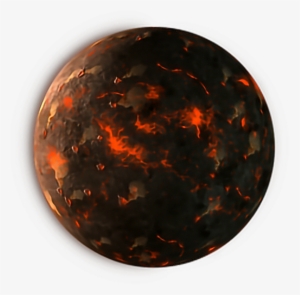 Planet Space Dark Fire Png Sticker Pngedit - Portable Network Graphics