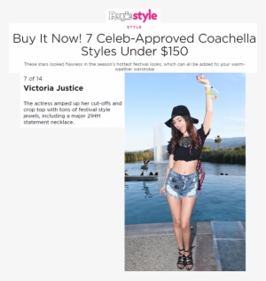 Victoria Justice Wearing 21hm At The Coachella Music - Victoria Justice Coachella