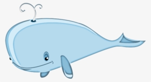 Cartoon Whale Clipart - Blue Whale Shower Curtain