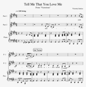 Tell Me That You Love Me Sheet Music Composed By Victoria - Music