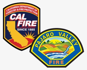 Pajaro Valley Fire Department And Cal Fire Duel Logo - Cal Fire Logo Transparent