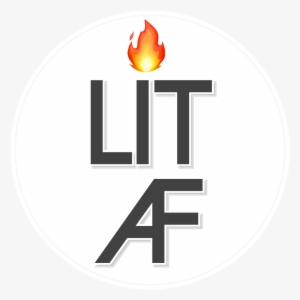 Circle Lit Litaf Fire Logo Text Circle - Starker