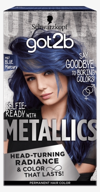 Got2b Color Com Metallics M67 Blue Mercury - Blond