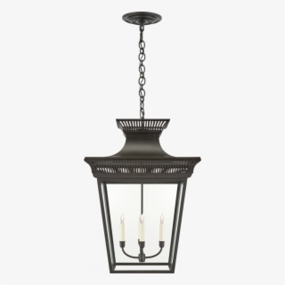 Elsinore Extra-large Hanging Lantern In Black Wi - Visual Comfort Corporation Of America