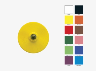 Allflex Eartag Lazatag Button Male Yellow - Circle