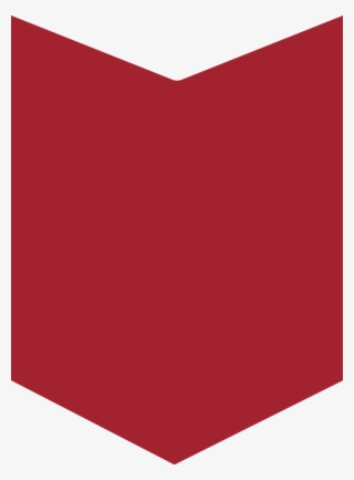 Red Vertical Banner With Wedge