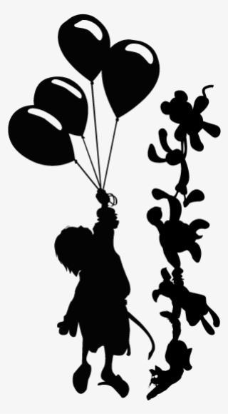 Adesivo De Parede Criança E Balões - Criança Segurando Balão Em Png