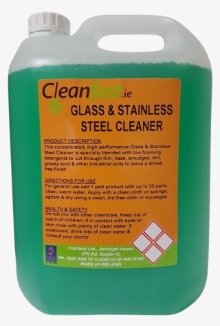 Cleanfast Glass & Stainless Steel Cleaner - Plastic Bottle