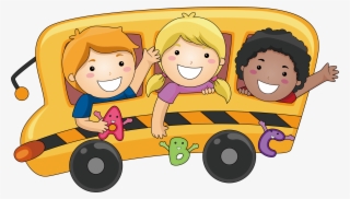 Cartoon School Bus Clipart - Children