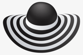 Free Png Download Striped Sun Hat Clipart Png Photo - Black-and-white