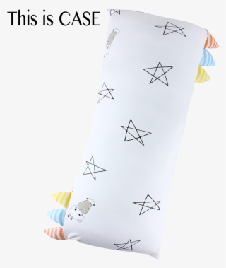 Bed-time Buddy Case Big Star & Sheepz White With Stripe - Cushion