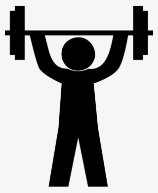 Collection Of Bent Barbell Cliparts Buy Any - Gym Pictogram