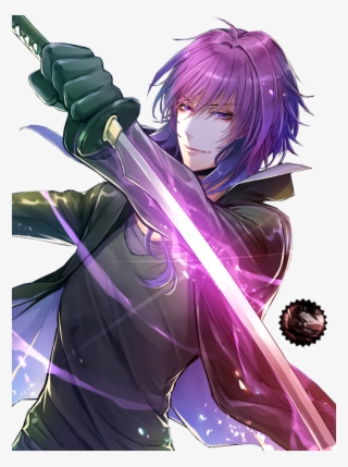 anime boy purple hair roblox