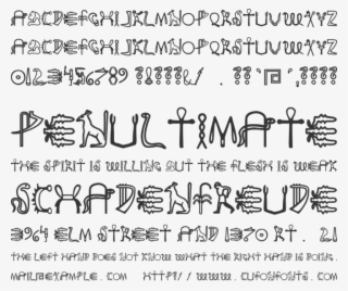 Fake Hieroglyphs Font Preview - Font Frutiger Lt Std