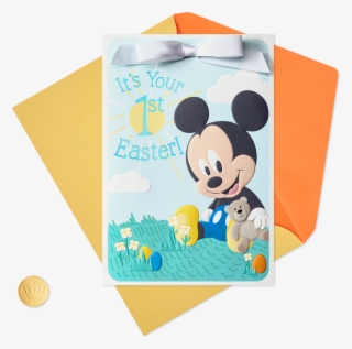 Disney Mickey Mouse First Easter Card For Baby - Cartoon