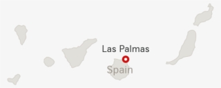 Map Of Spain With Destination Las Palmas - Illustration