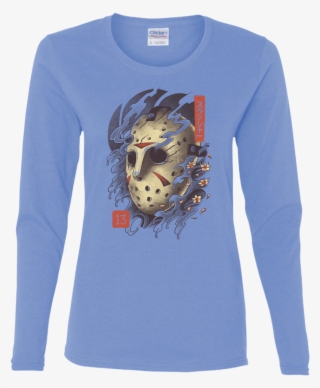 Oni Jason Mask Women's Long Sleeve T-shirt $30 - Shirt