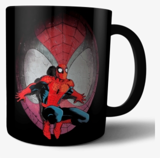 Caneca Preta Homem Aranha - Spider Man Romita