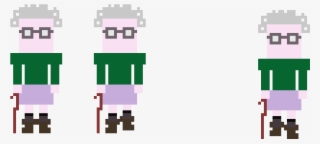 Granny Walking Sprites - Illustration