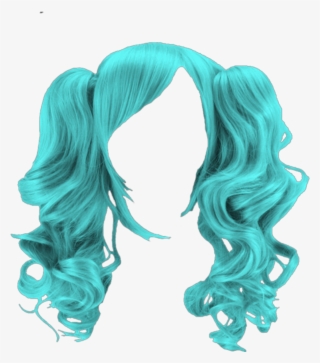 Hair Wig Pigtails Turquoise Costume Beauty Party Hallo - Perruque Blonde Queu De Cheval