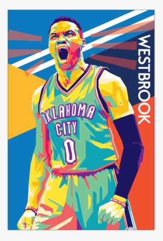 Russell Westbrook Pop Art Poster - Basketball Player