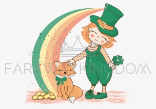 Patrick Rainbow Saint Patrick Day Vector Illustration - Saint Patrick's Day