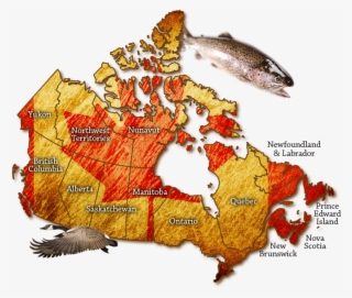 Map Of Canada - Map Of Fishing Resources In Canada