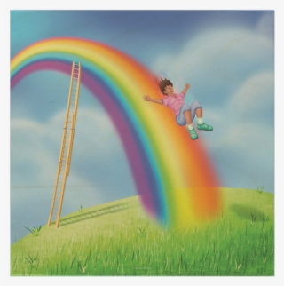 Rainbow Slide Wood Art - Rainbow