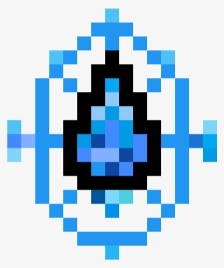 Water Symbol - Pixel Super Mario Mushroom