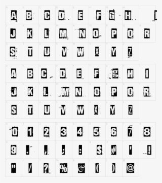 Font Characters - Stereofidelic Font