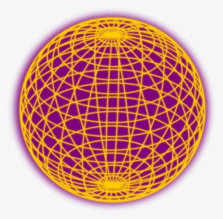 Free Vector Red Wired Globe Outline - Purple & Orange Globe Png