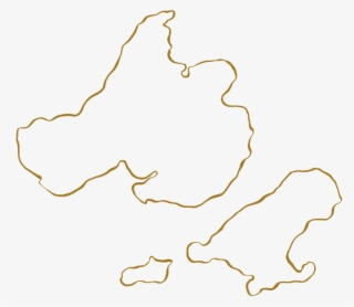 Gold Outline Of Madison Lakes