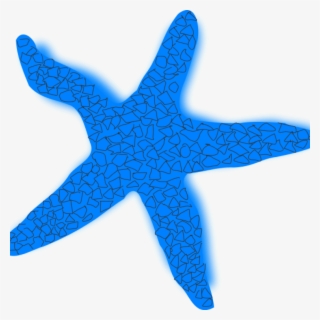 Hatenylo Com Blue Clip Art Panda Free Ⓒ - Blue Star Fish Clip Art